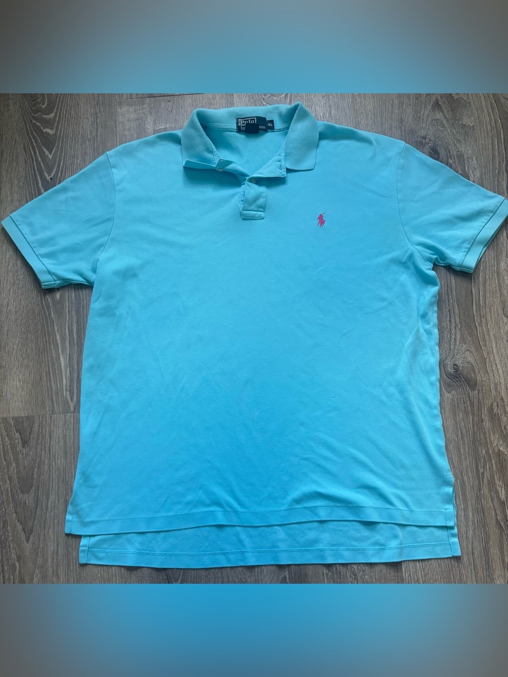Polo by Ralph Lauren Men’s Aqua Short Sleeve Polo Shirt size XL